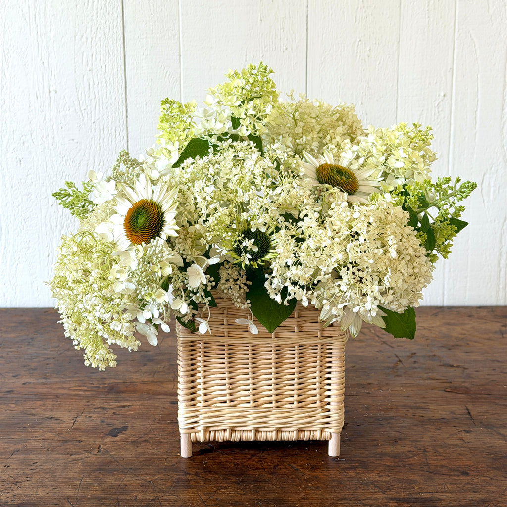 French Wicker Cachepot