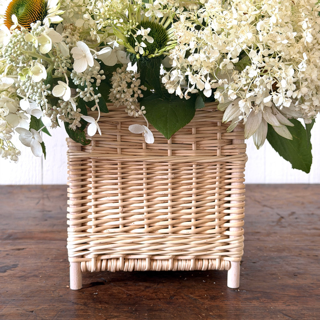 French Wicker Cachepot