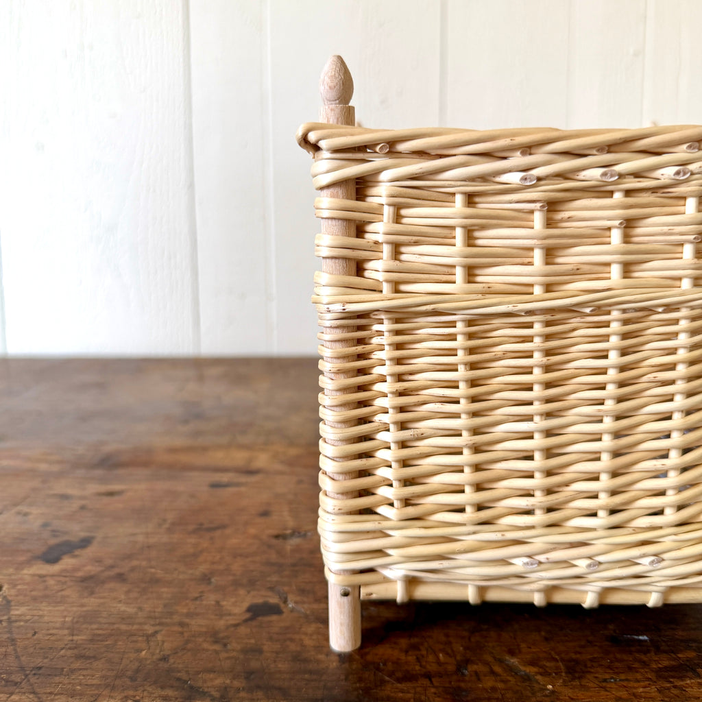 French Wicker Cachepot