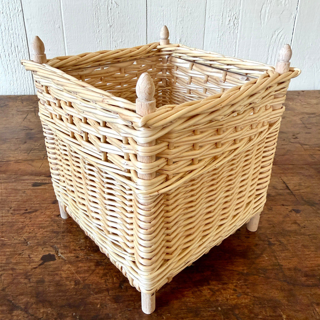 French Wicker Cachepot