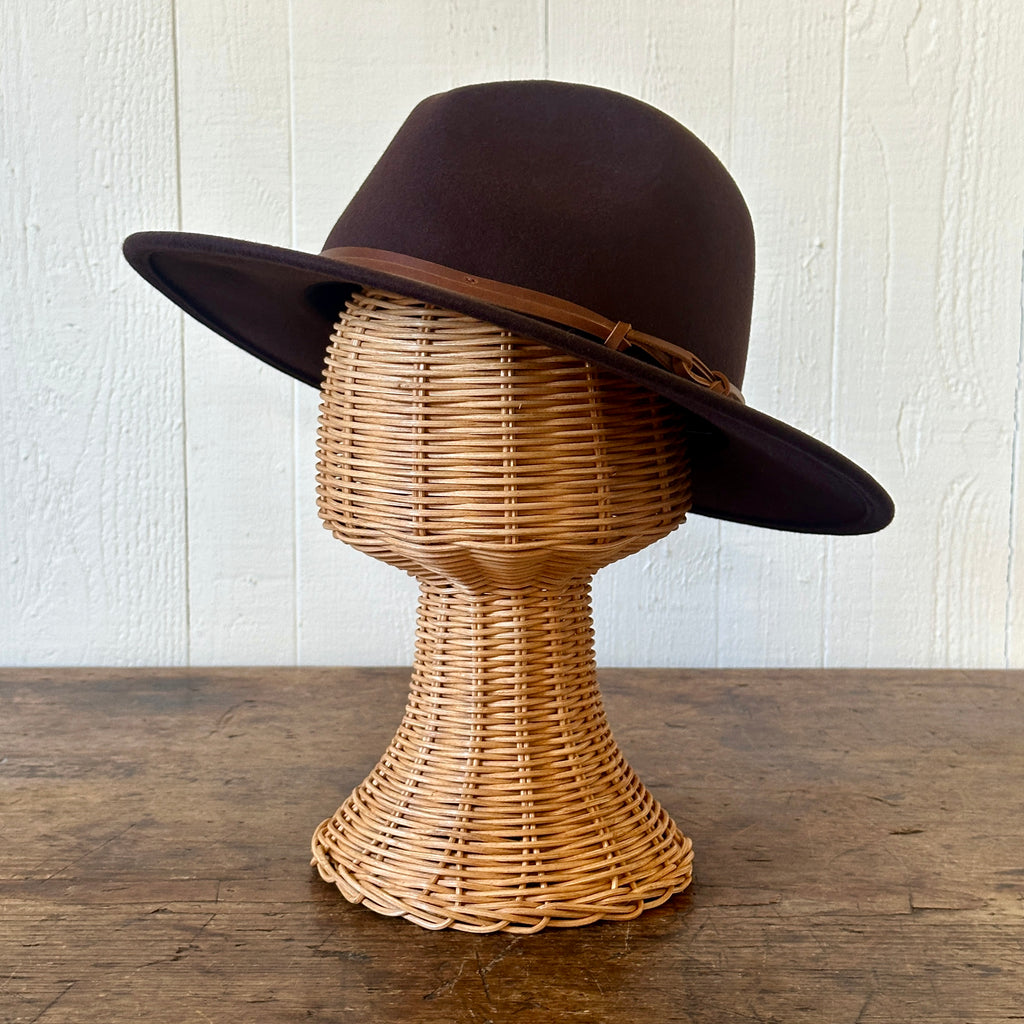 Billie Brown Wool Felt Hat