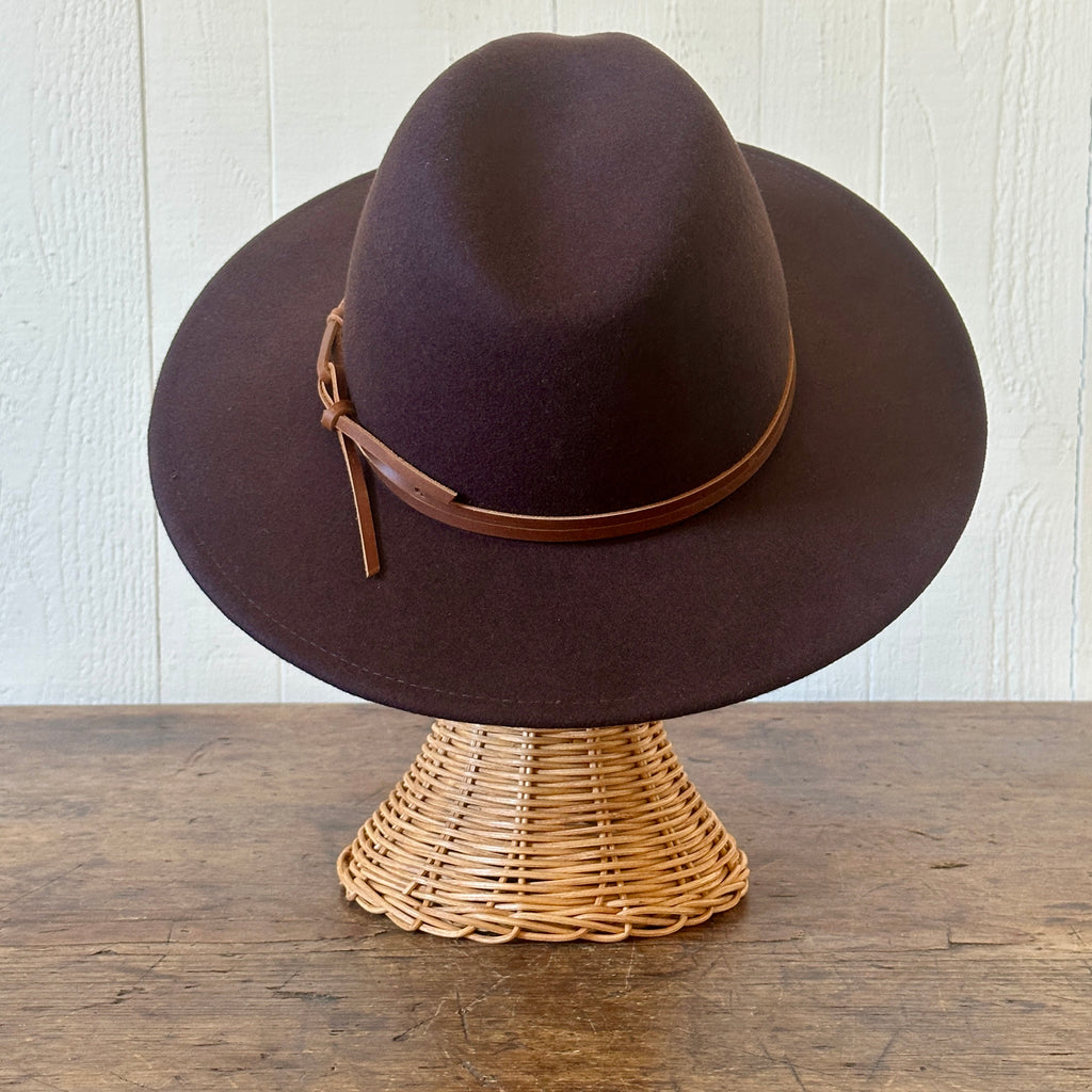 Billie Brown Wool Felt Hat