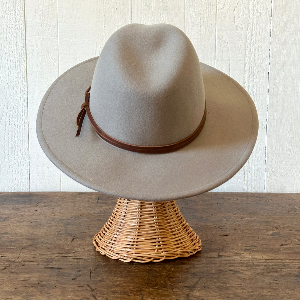 Billie Taupe Wool Felt Hat