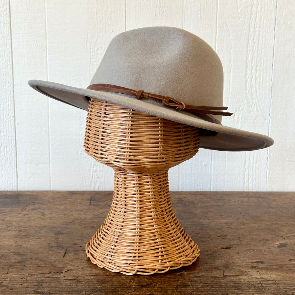 Billie Taupe Wool Felt Hat