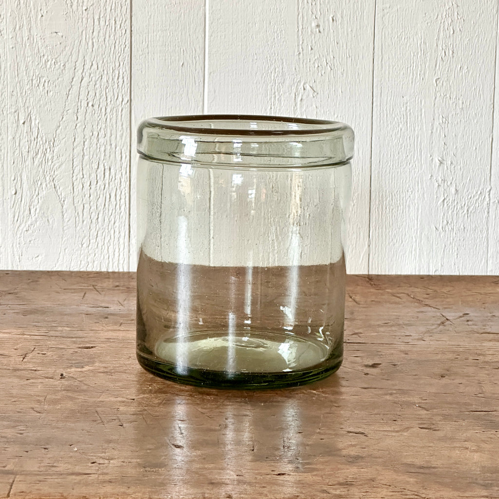 Mexican Glass Storage Jar