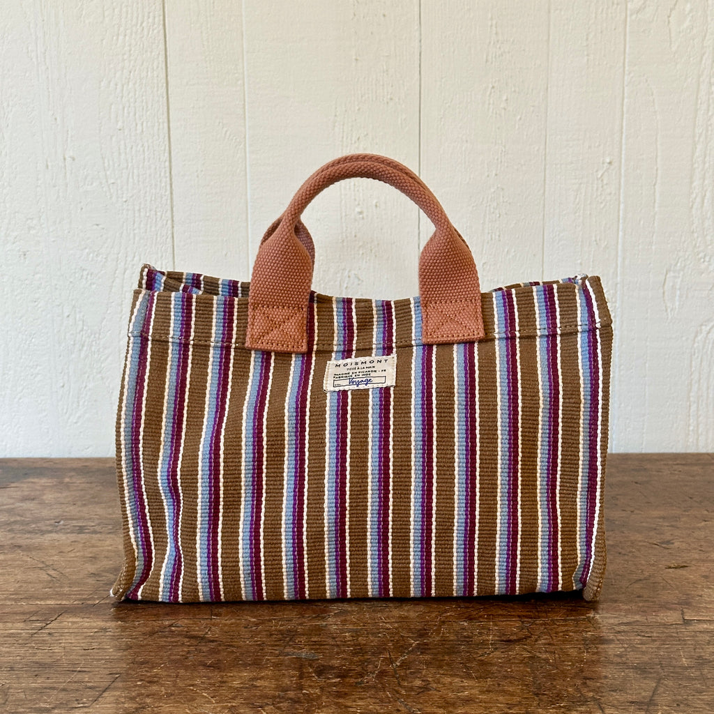 Striped Mini Shopping Tote