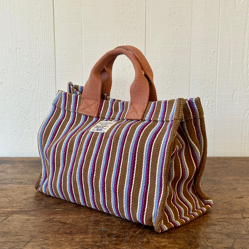 Striped Mini Shopping Tote