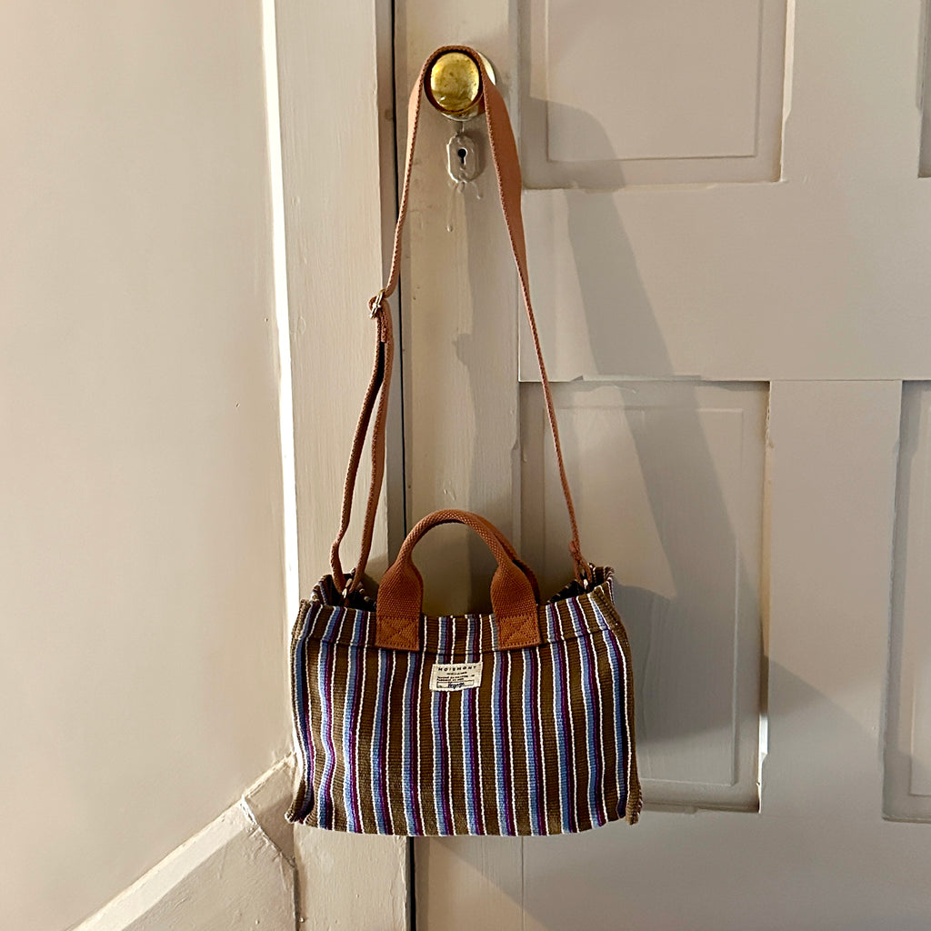 Striped Mini Shopping Tote