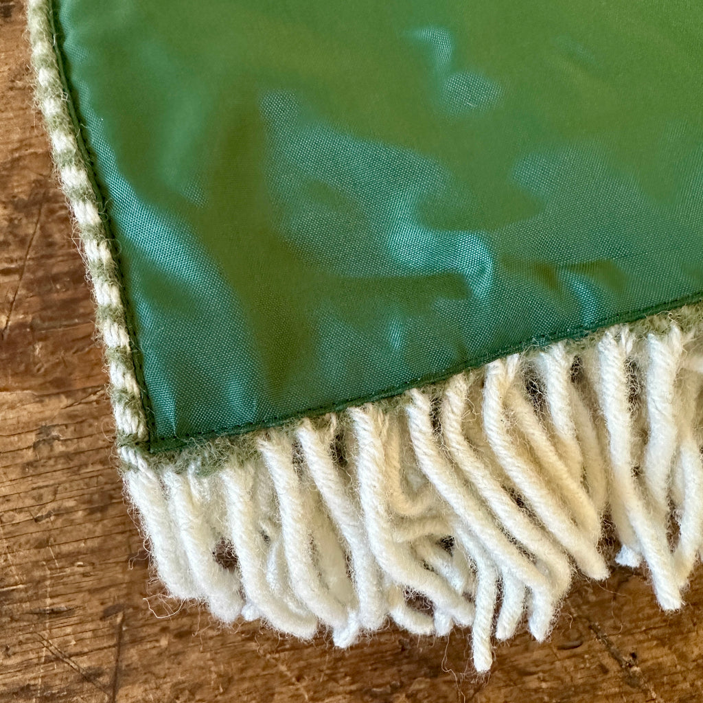Sage Green Herringbone Picnic Blanket