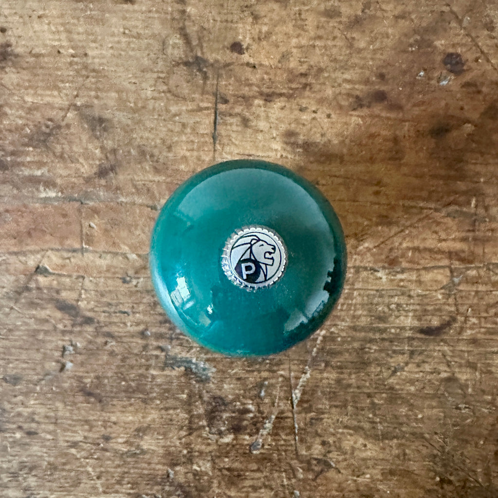 7" Green Lacquered Wood Pepper Mill