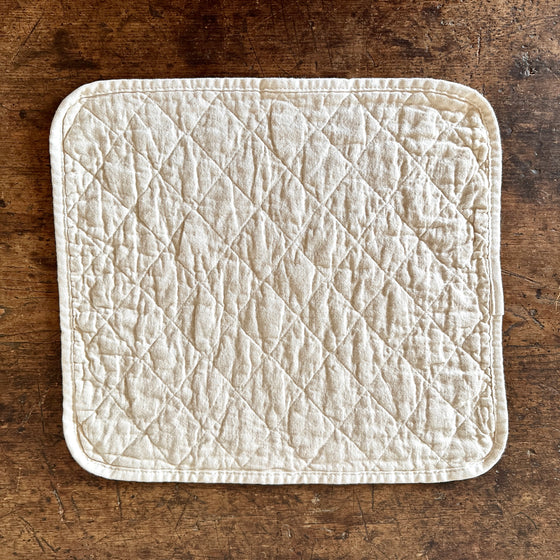 Quilted Cotton Placemat - Natural