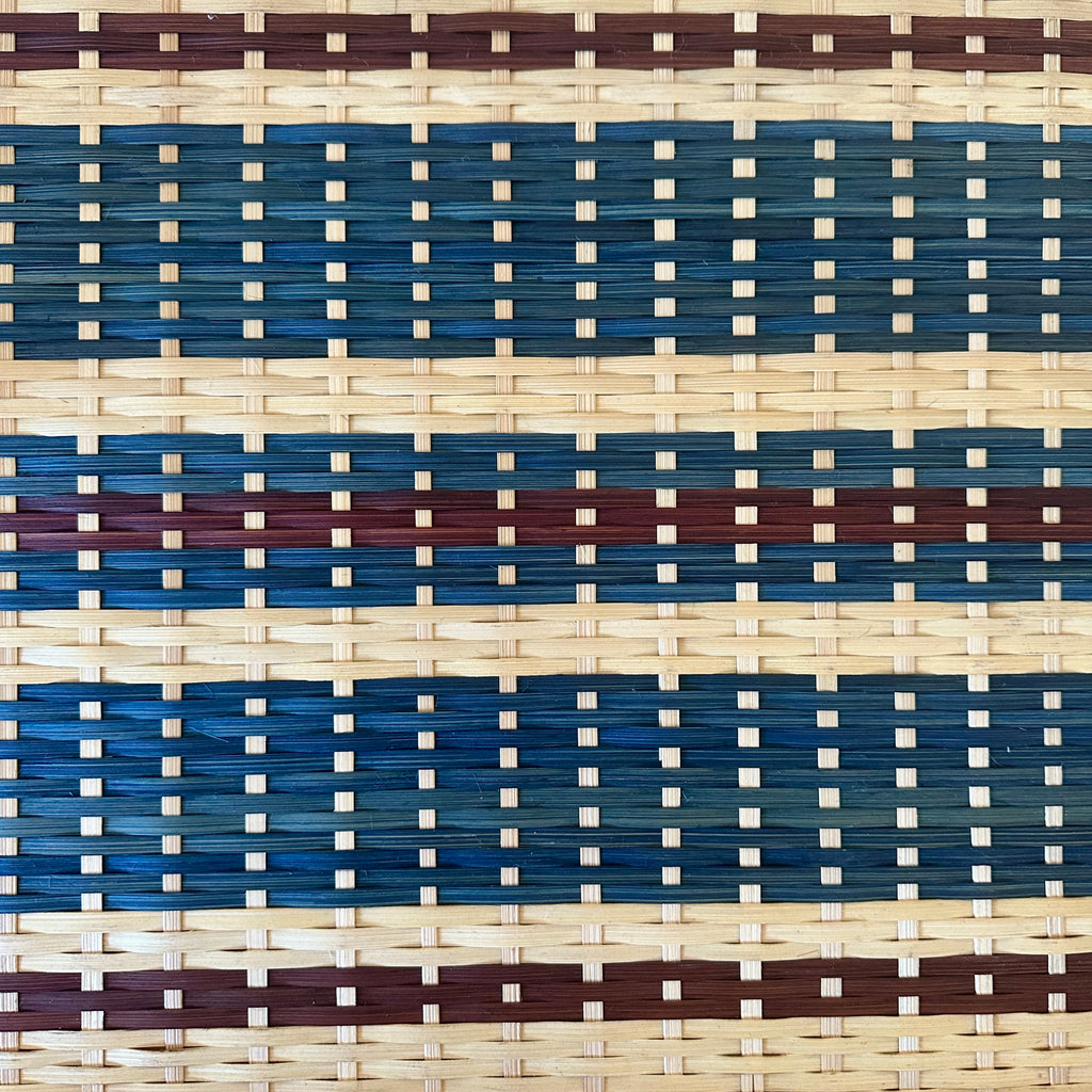 Danish Stripe 21" Cane Tray
