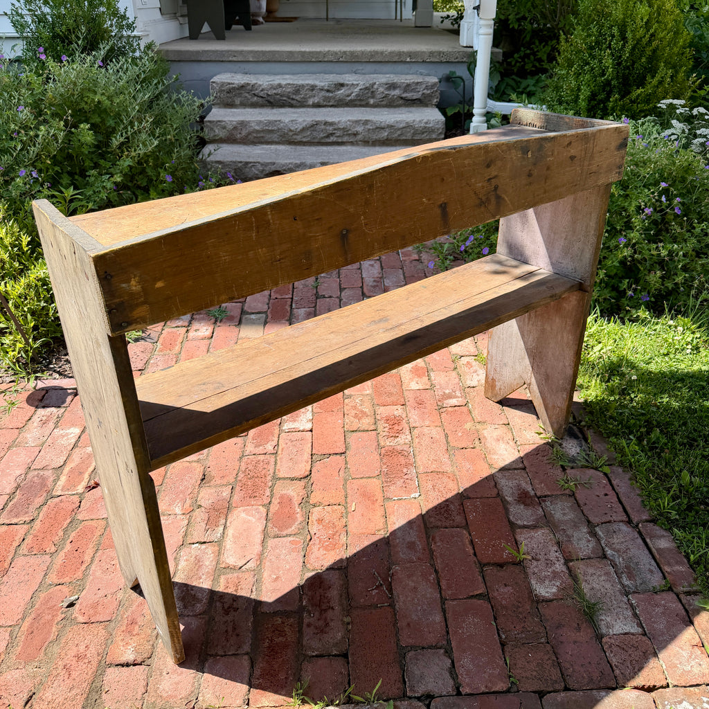 19th C American Bucket Bench