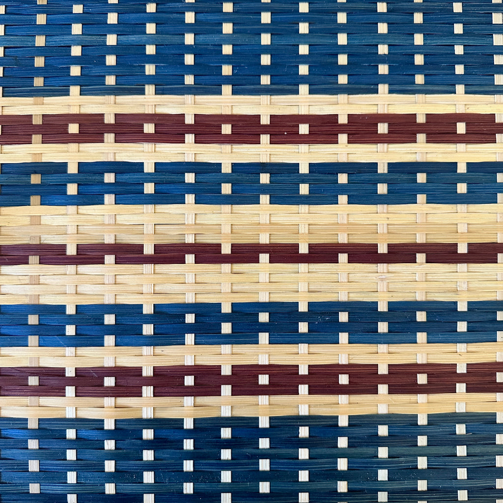 Danish Stripe 18" Cane Tray