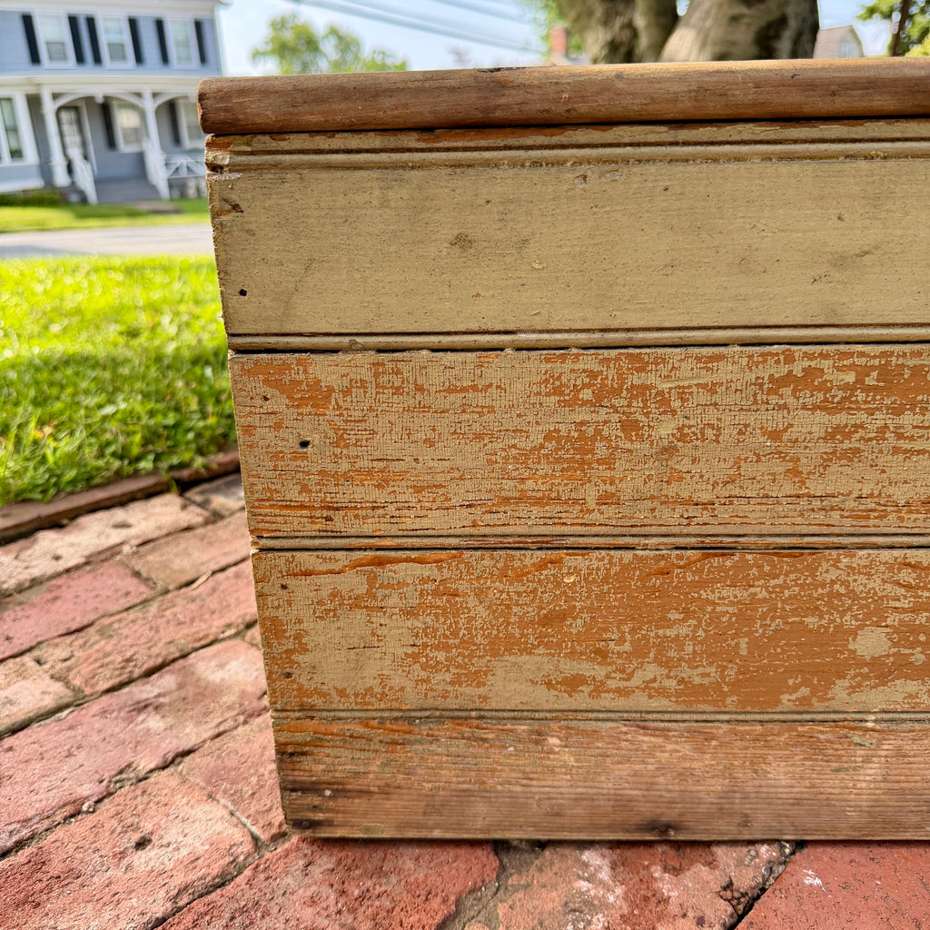 Rustic Green Painted Blanket Box