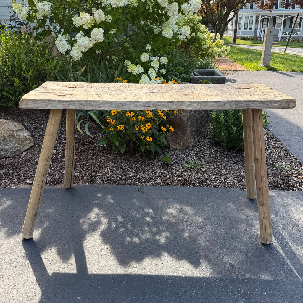 Primitive Oak Pig Bench