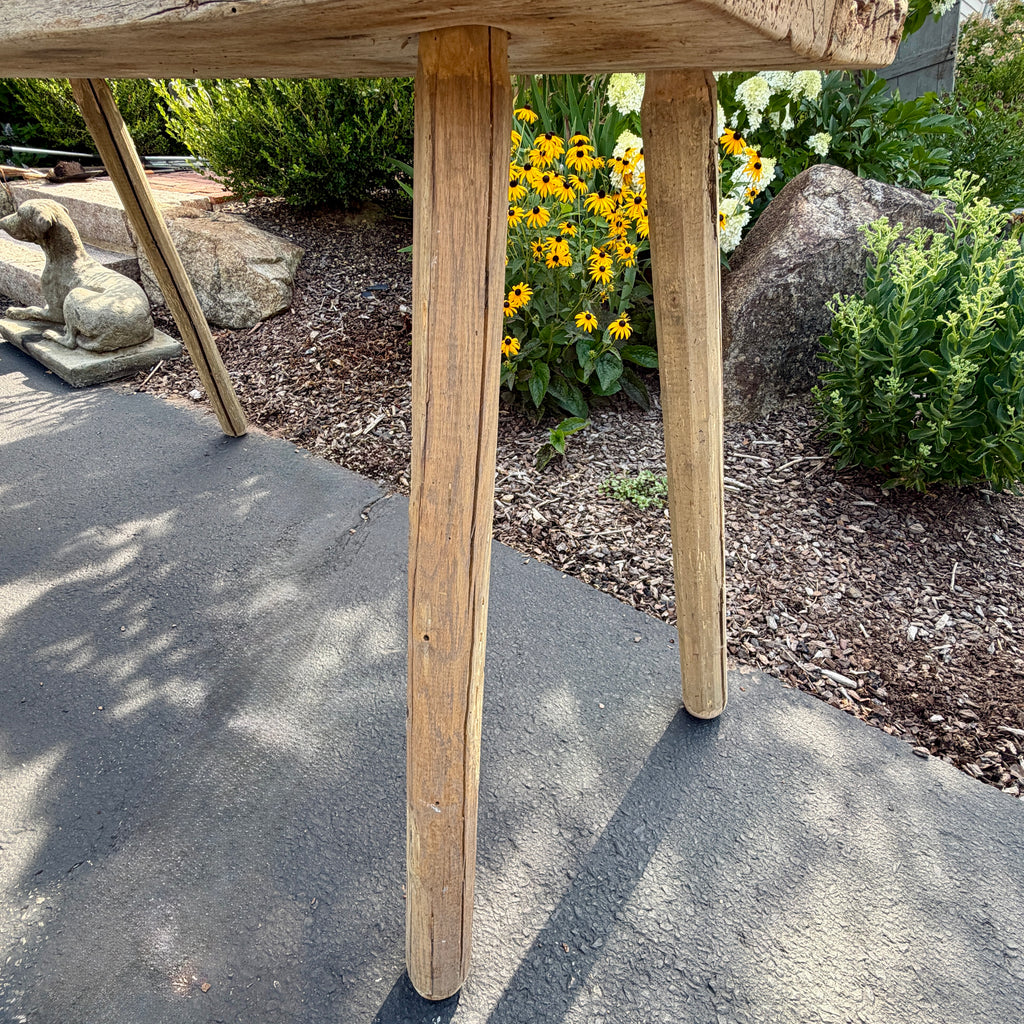 Primitive Oak Pig Bench