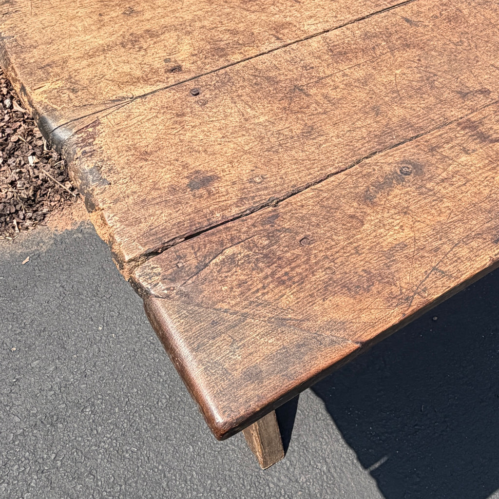 19th C Pine Sawbuck Table