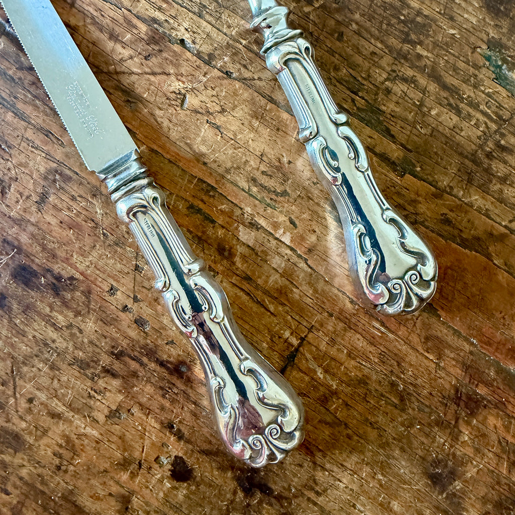 Sterling Sauce Ladle and Cheese Knife
