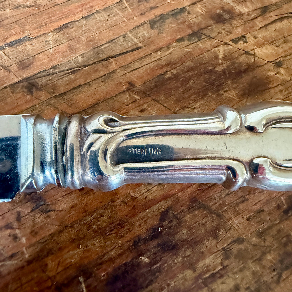 Sterling Sauce Ladle and Cheese Knife