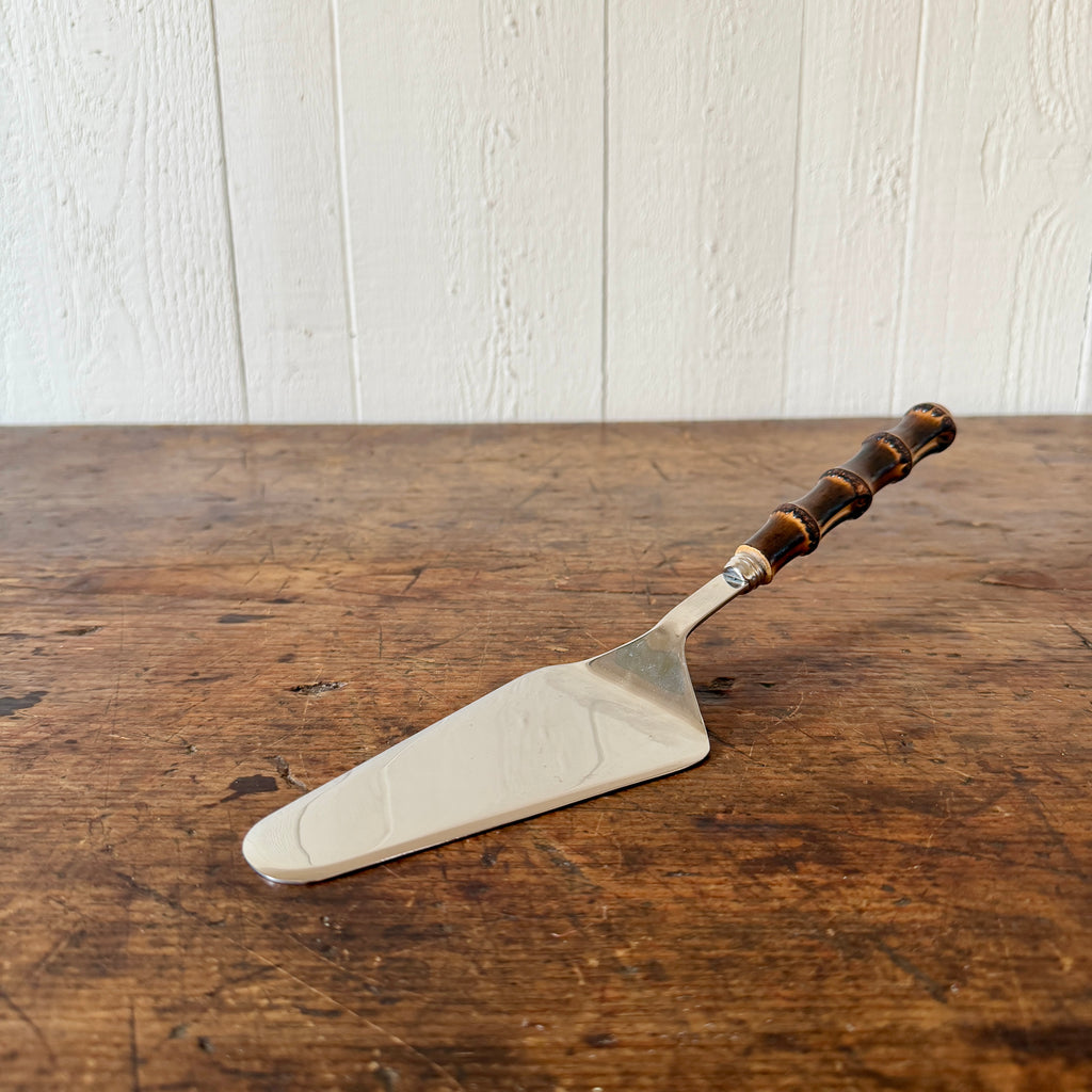Dark Bamboo Tart Server