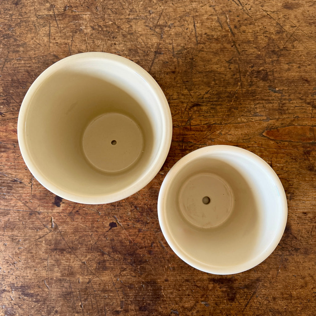 Danish Sand Stone Glazed Copenhagen Pots & Saucers