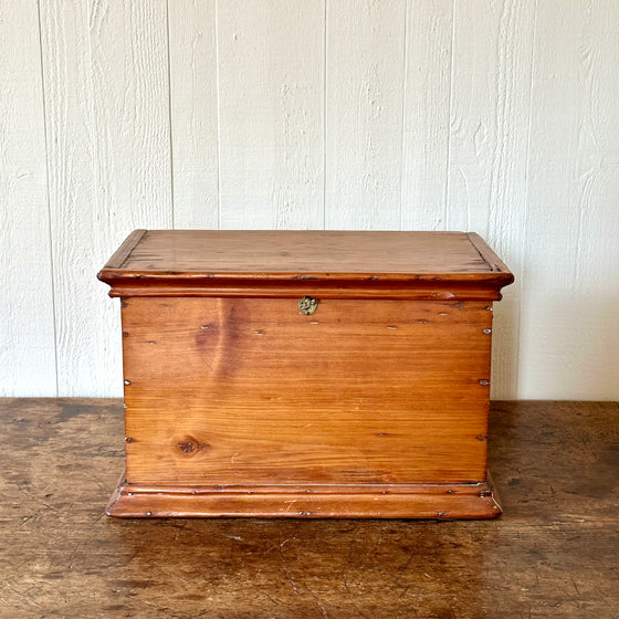 19th Century English Pine Document Box