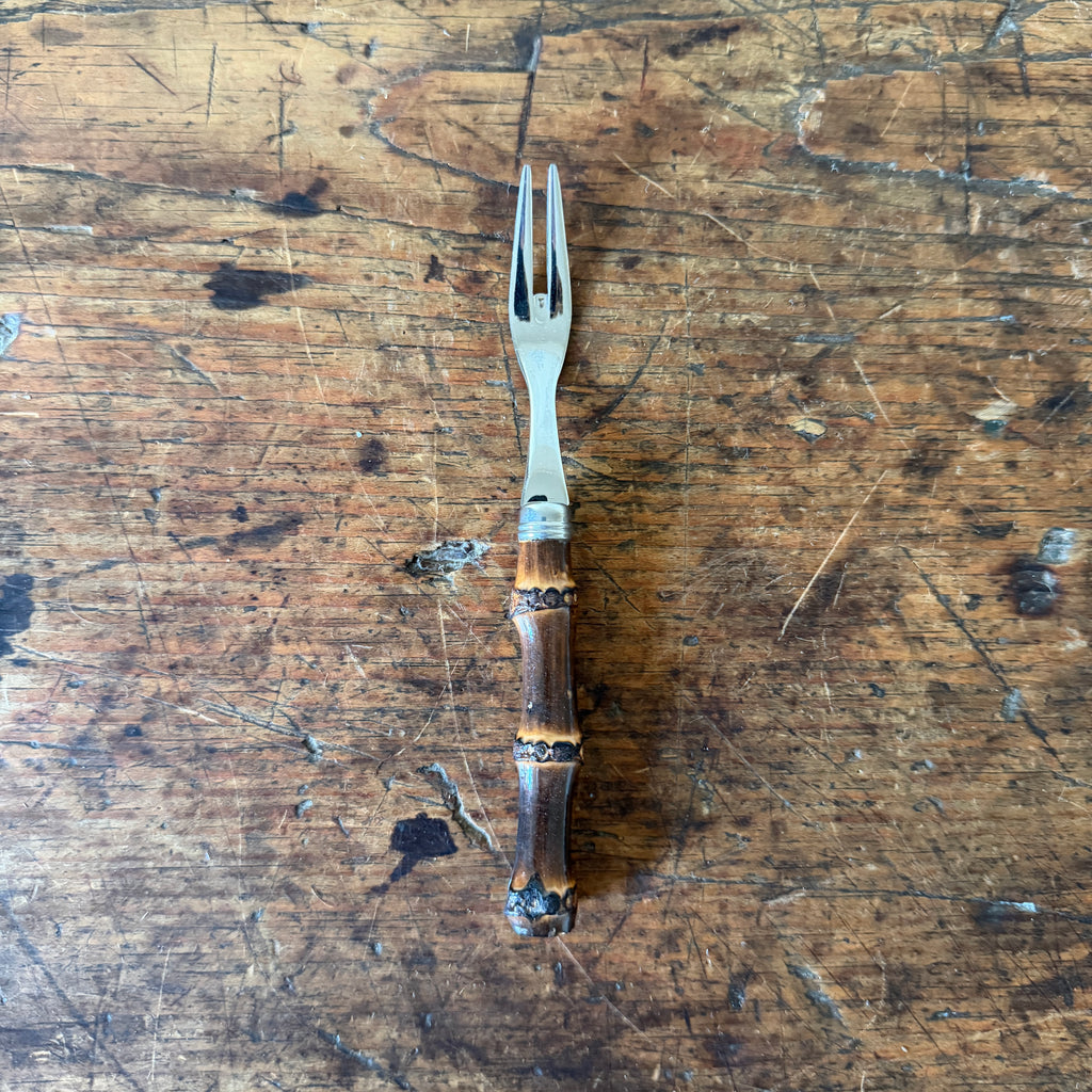 Dark Bamboo Cocktail Fork
