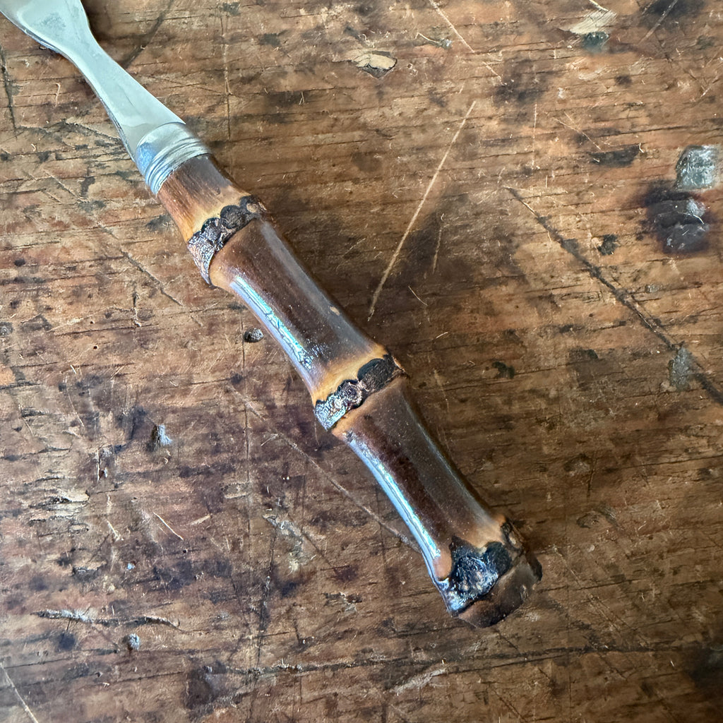 Dark Bamboo Cocktail Fork