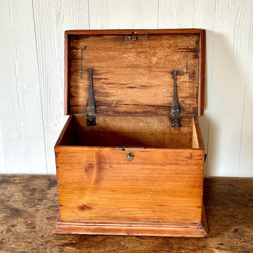 19th Century English Pine Document Box