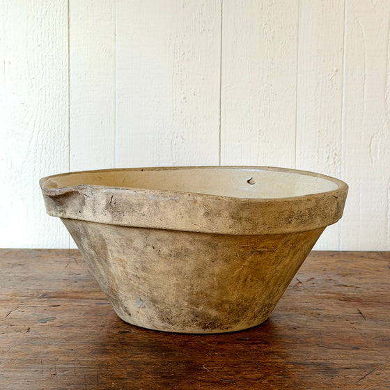 Antique French Earthenware Tian Bowl