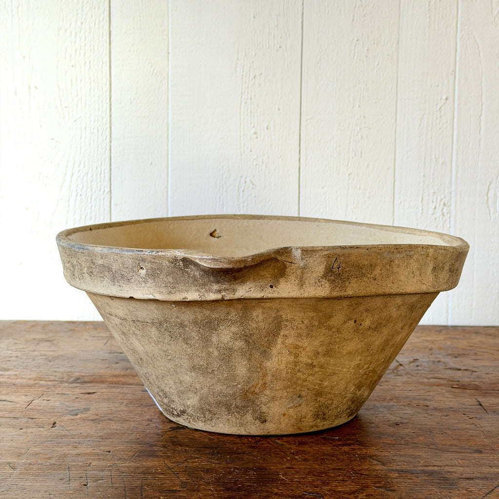 Antique French Earthenware Tian Bowl