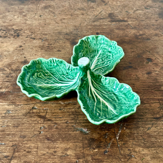 Cabbage Three Leaf Serving Dish