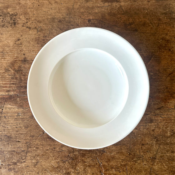 Classical Plain Porcelain Shallow Bowl