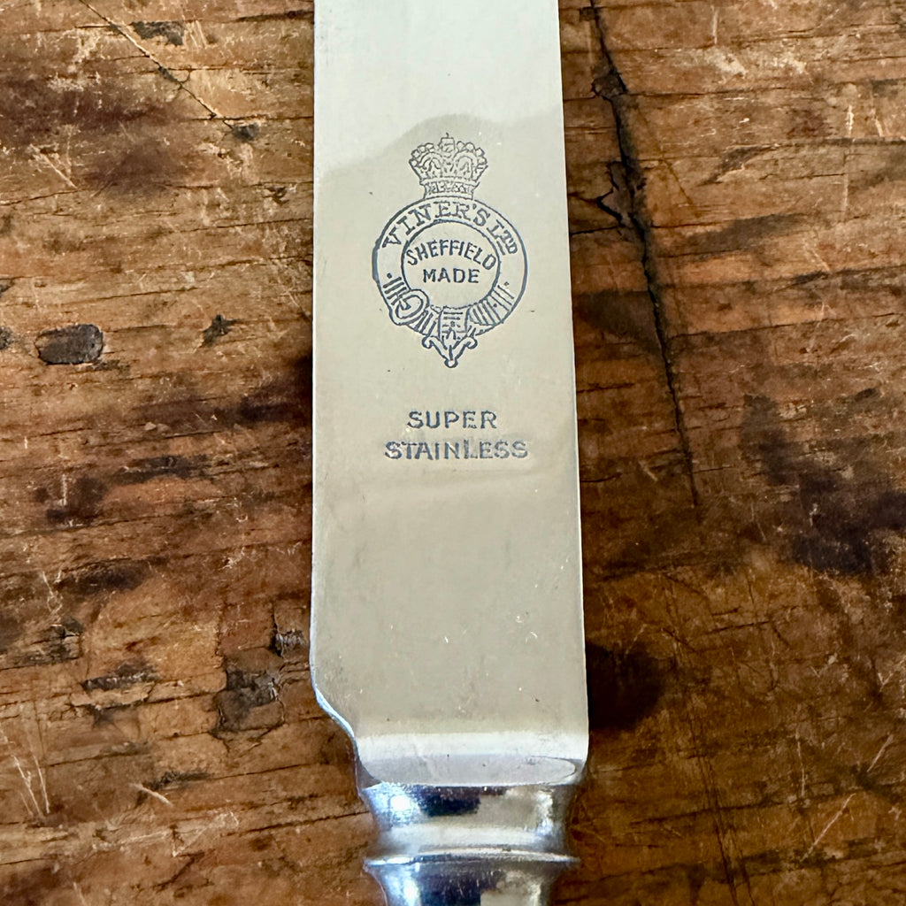 Vintage English Ivory Resin Handled Knives
