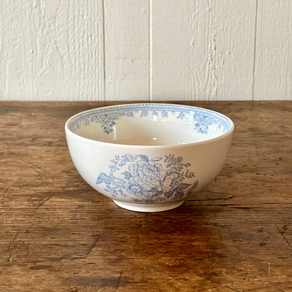 Blue Asiatic Pheasants Small Footed Bowl