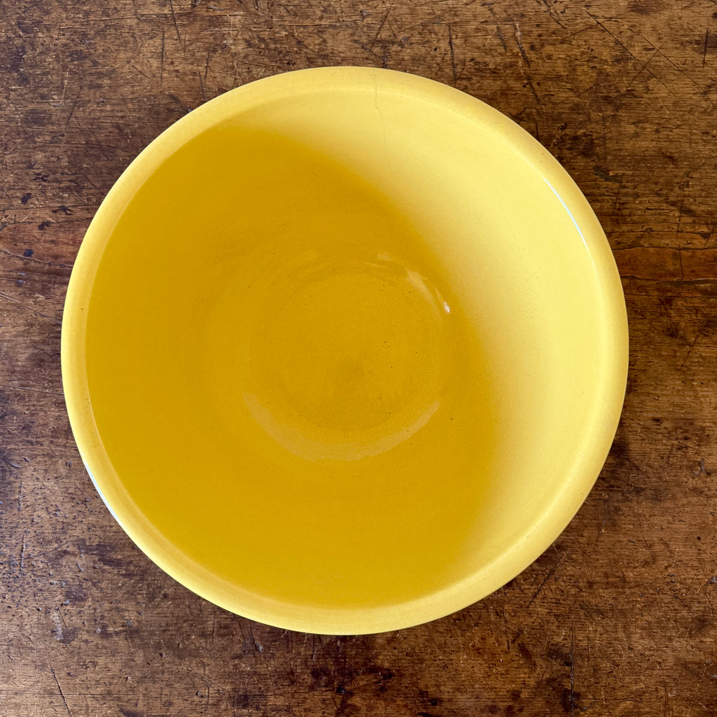 Large Antique Yellowware Mixing Bowl