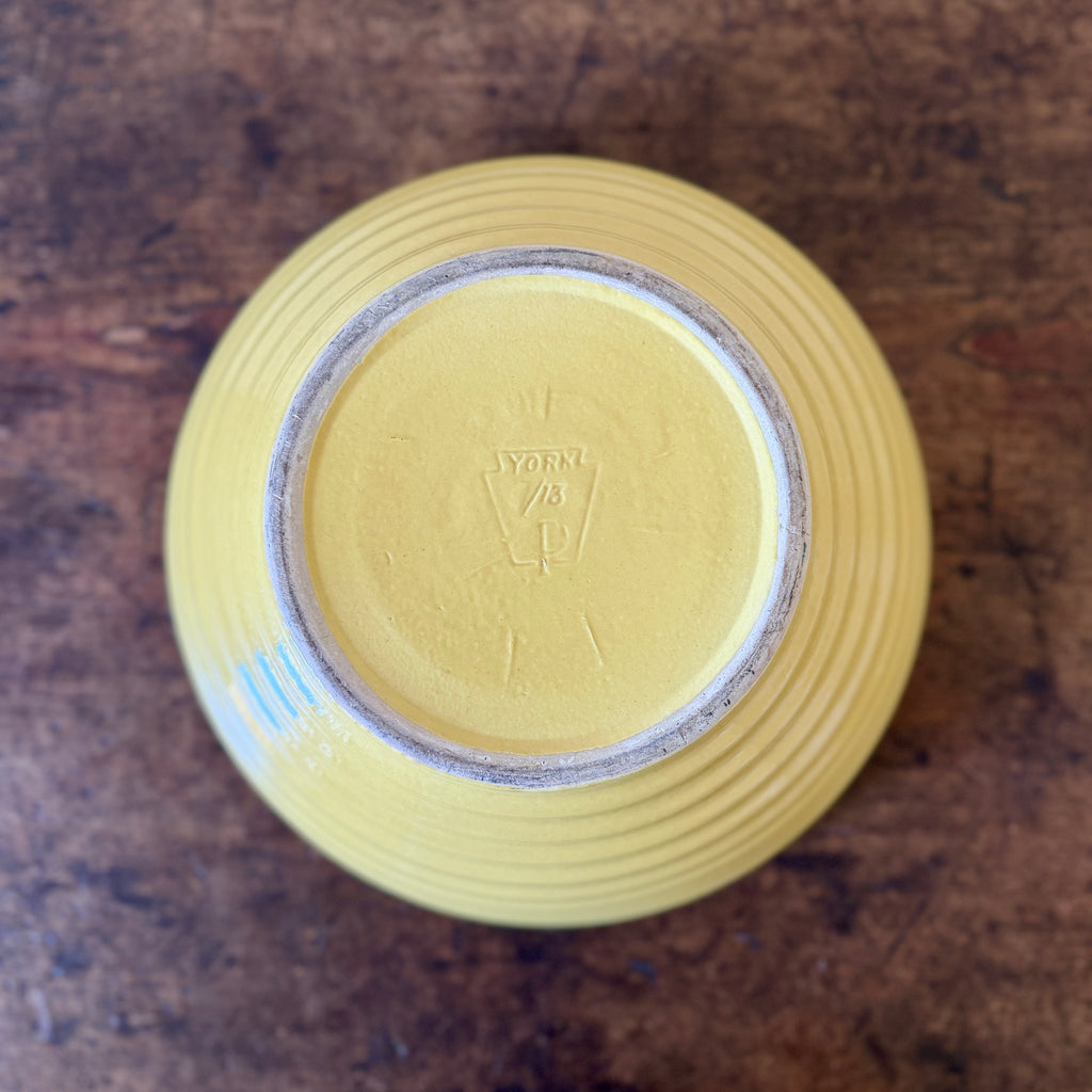 Large Antique Yellowware Mixing Bowl