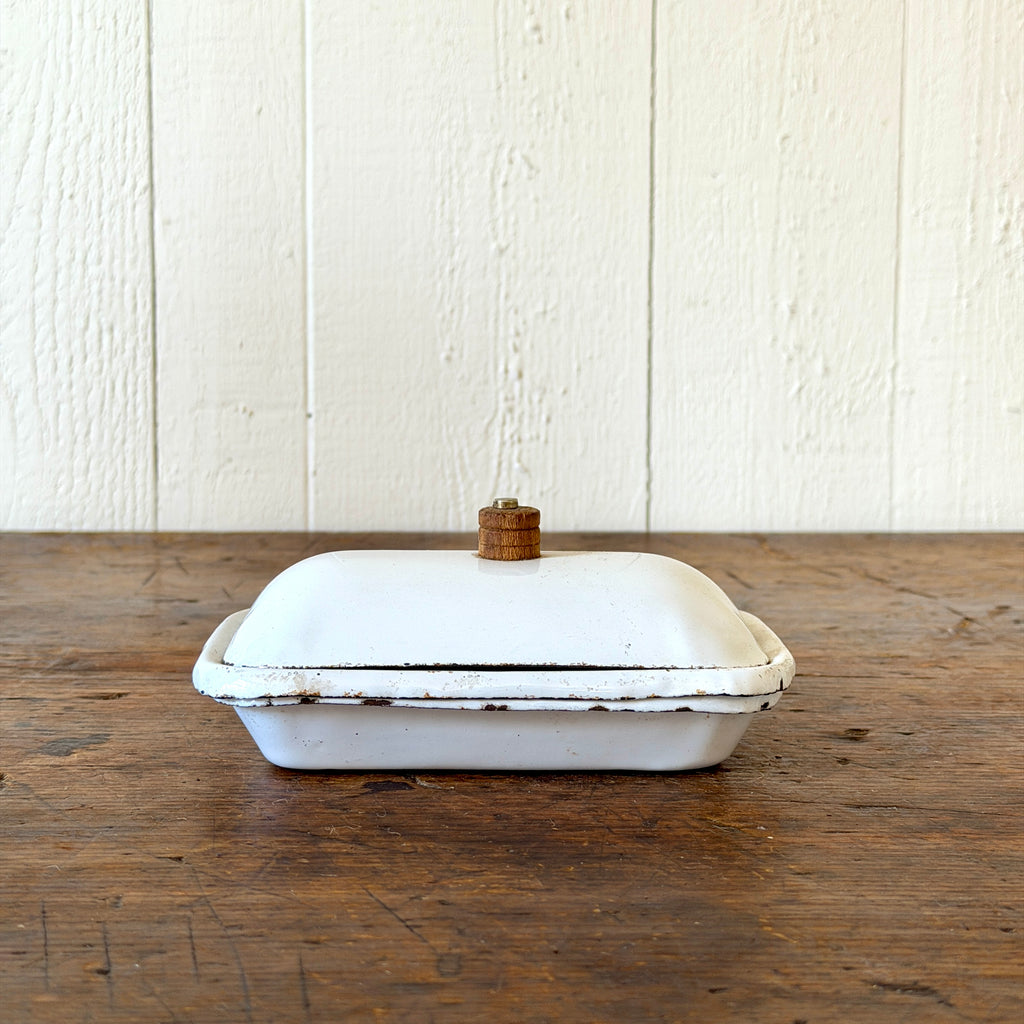 Three Piece Enamel Soap Dish