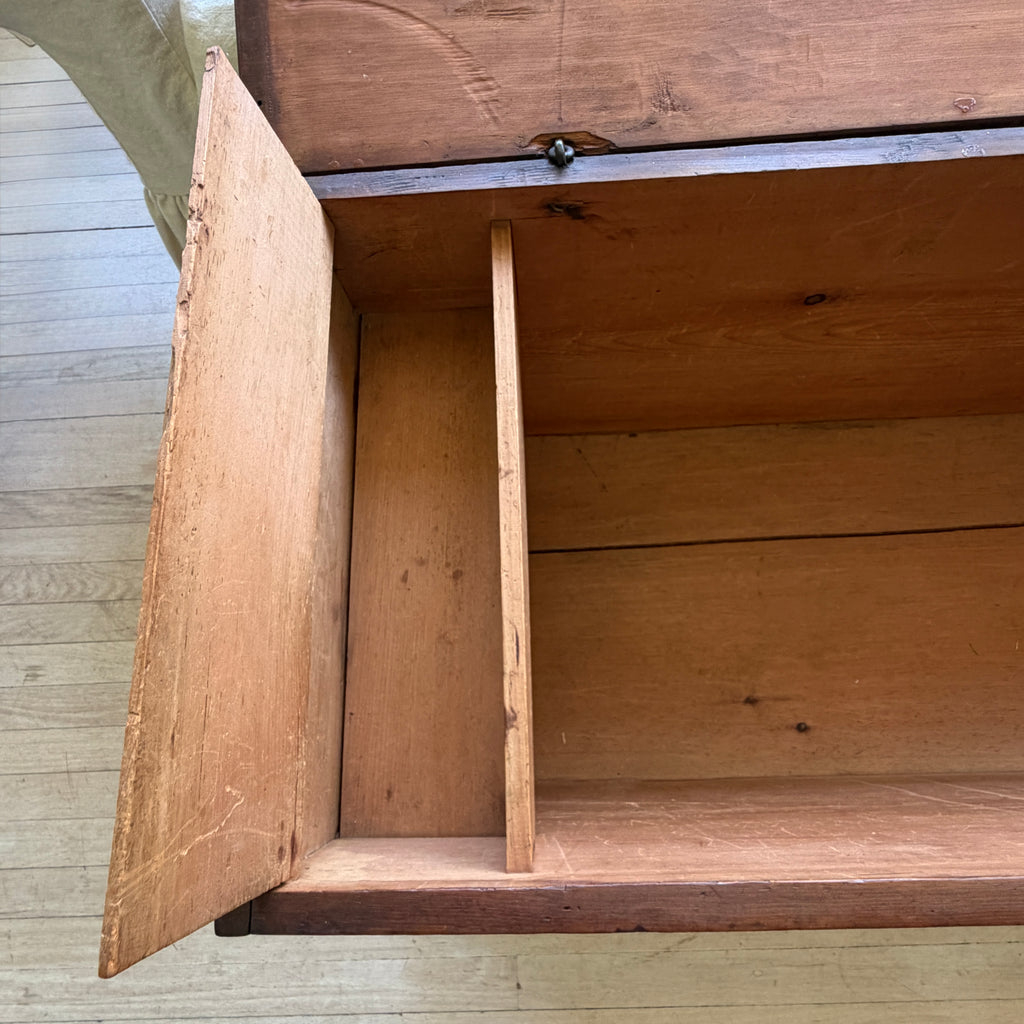 19th Century American Pine Blanket Box
