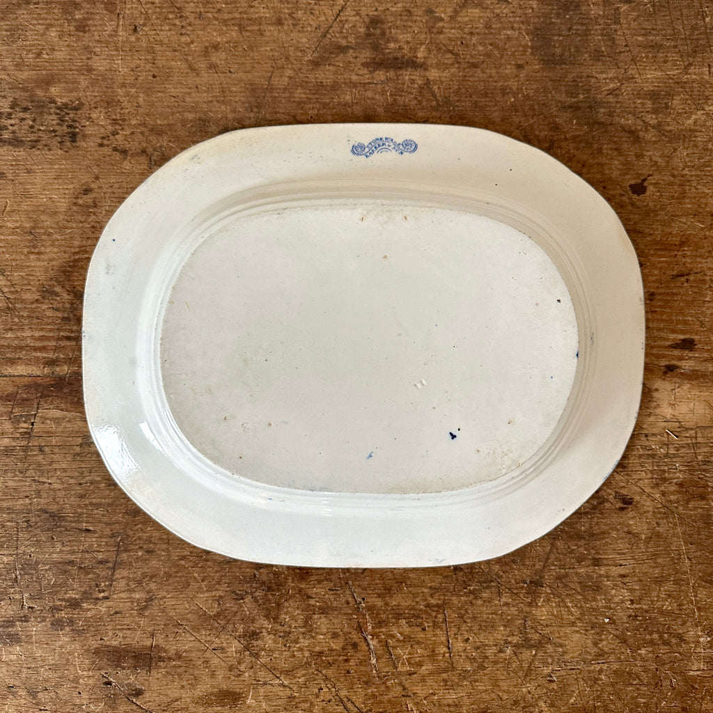 Antique Blue Willow Platter - 15.5"