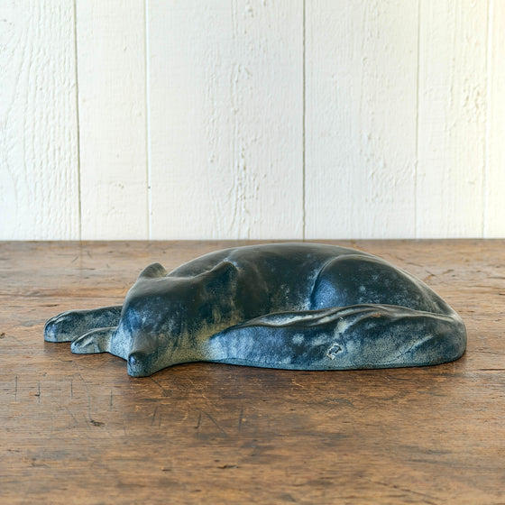 Cast Iron Sleeping Fox Doorstop