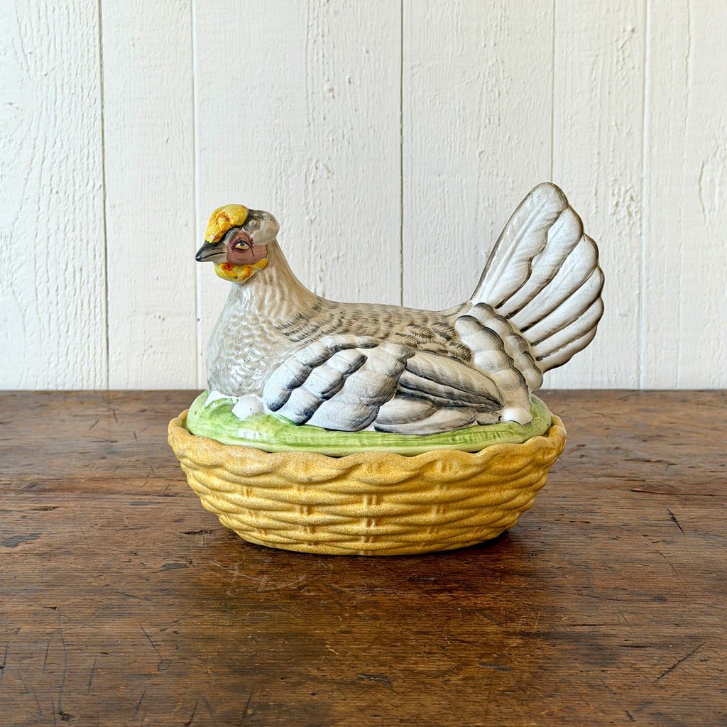 Staffordshire Hen on Nest
