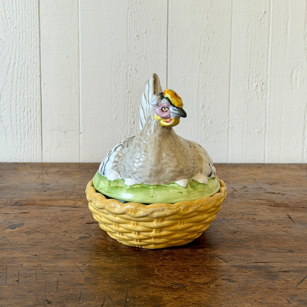 Staffordshire Hen on Nest