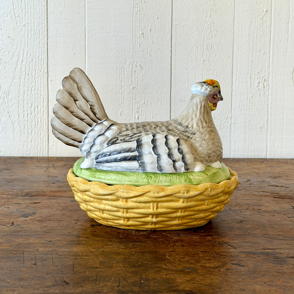 Staffordshire Hen on Nest