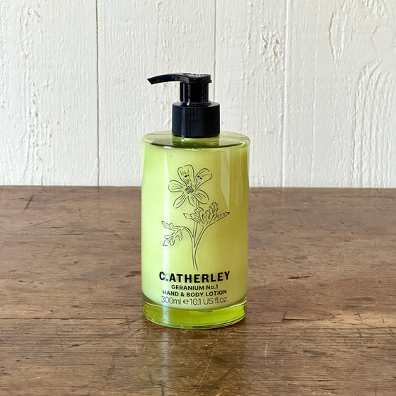 Geranium No. 1 Hand & Body Lotion by C.Atherley