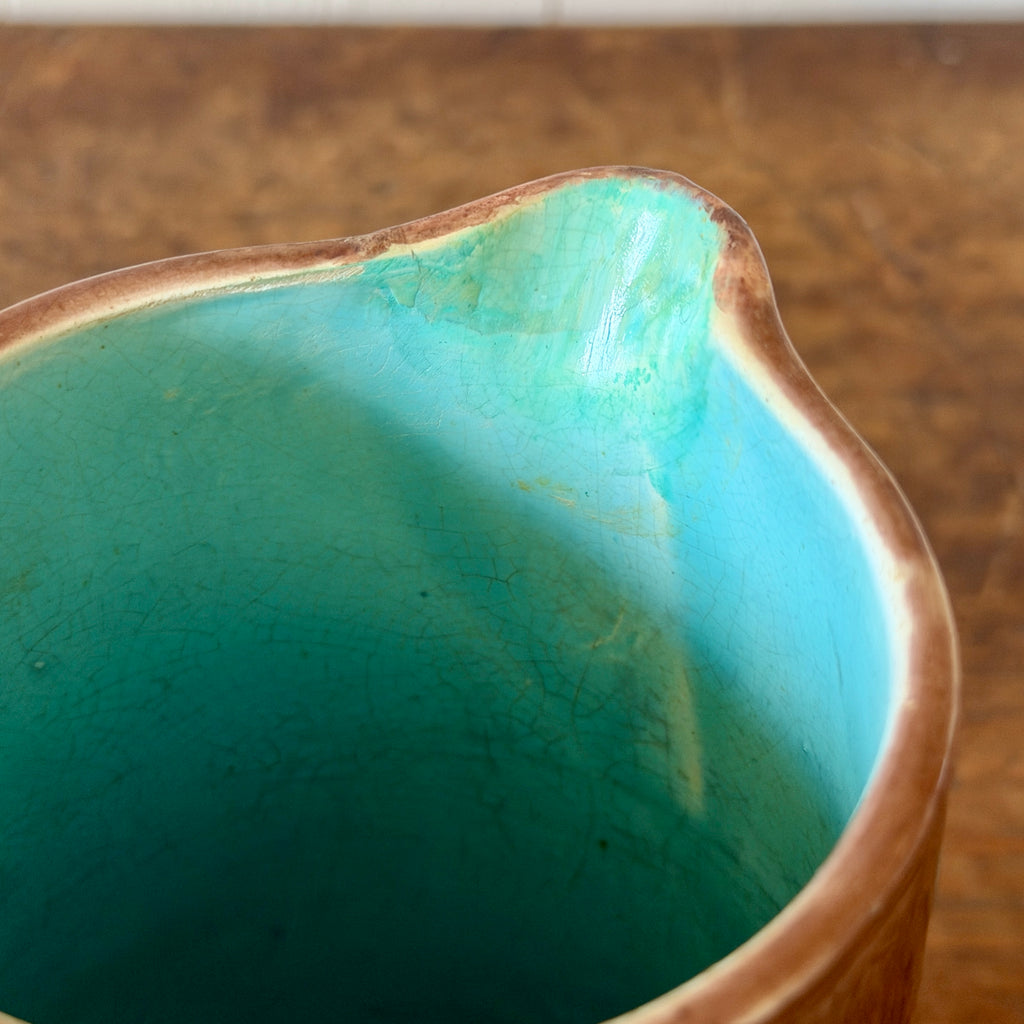 19th Century Majolica Goat Pitcher