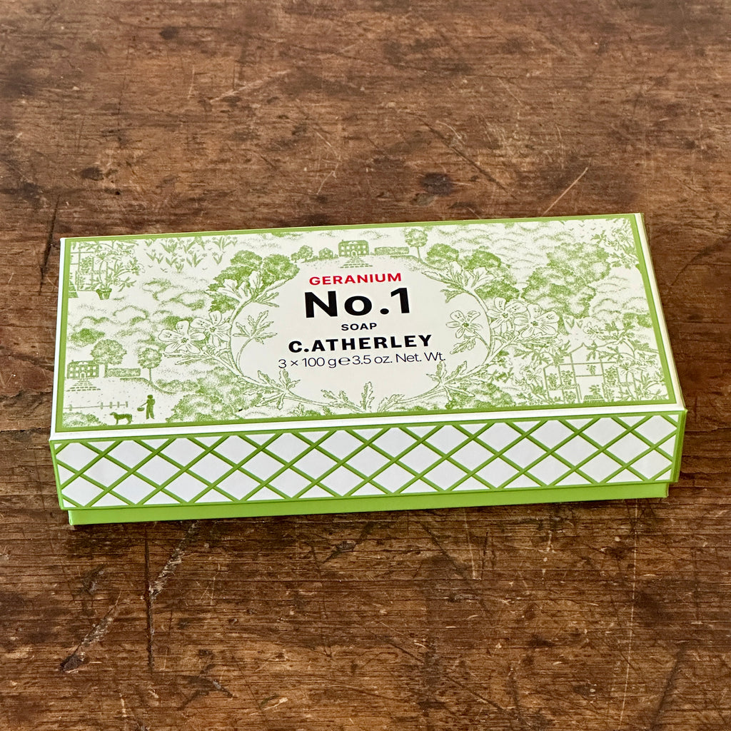 Geranium No. 1 Soap Trio by C.Atherley