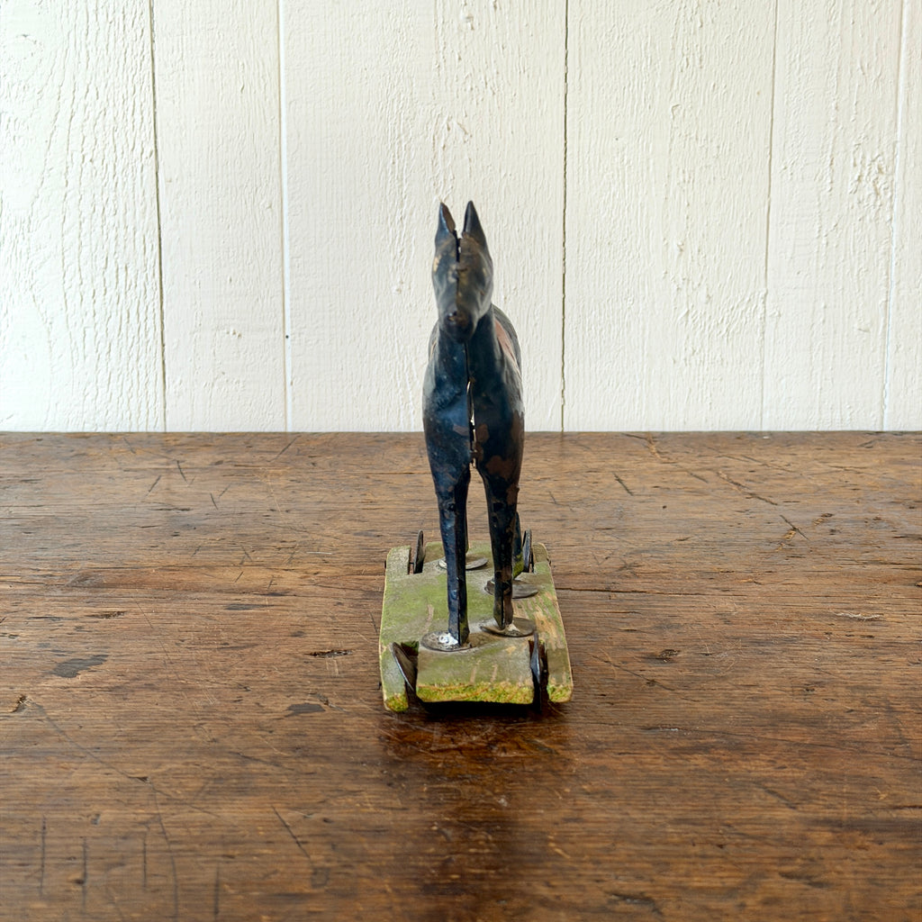Early Tin Horse Pull Toy