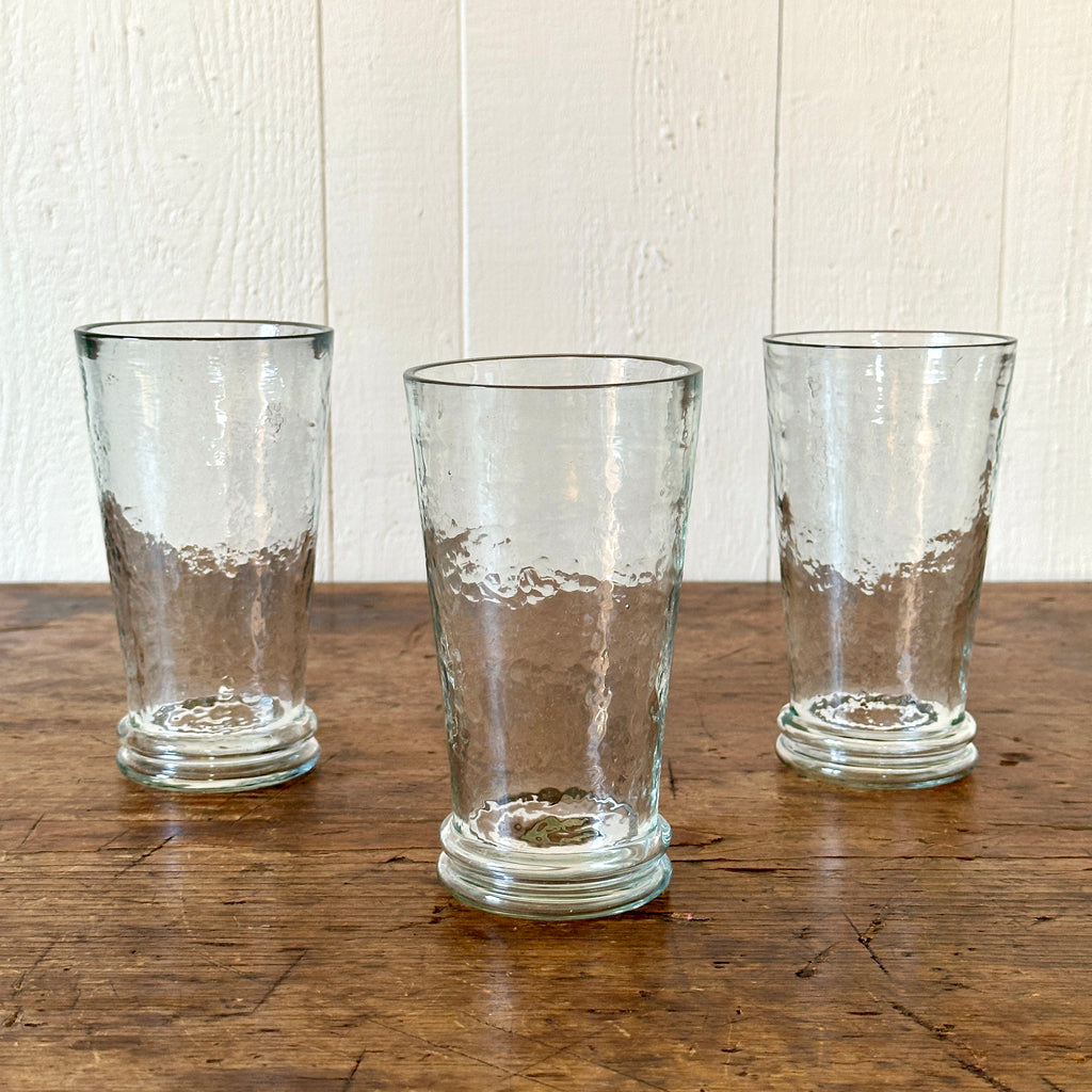 Hammered Glass Highball